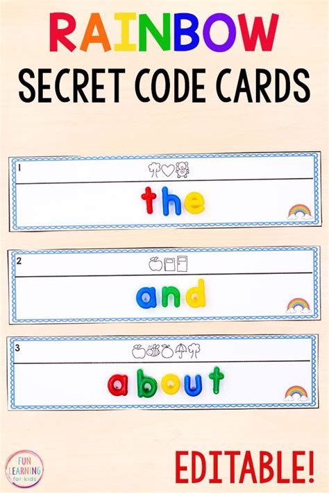 secret code cards smart board|Secret Code Words .